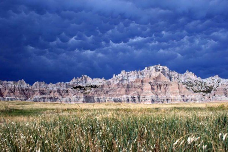 Badlands National Park offers stunning landscapes and is only an hour from Yak Ridge Cabins and Farmstead