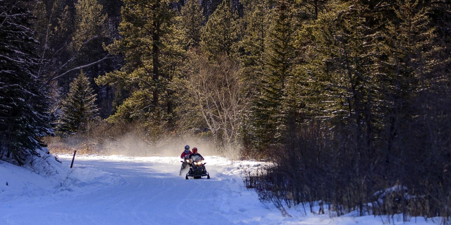 snowmobiling