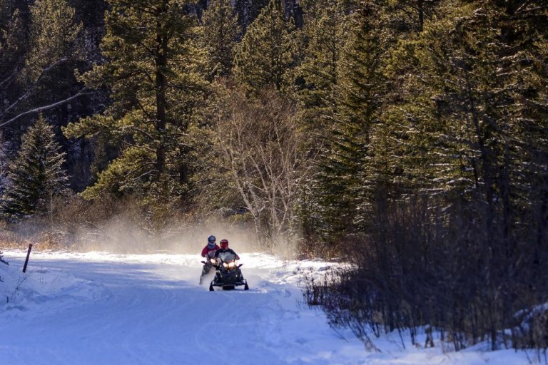 snowmobiling