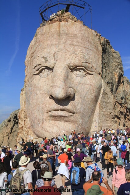 Crazy Horse Memorial Face