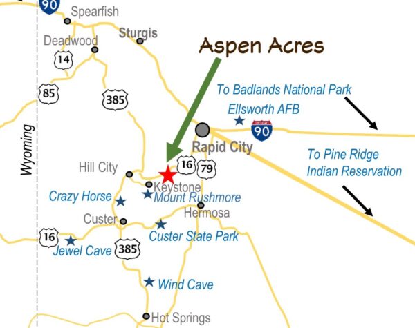 Aspen Acres Area Map